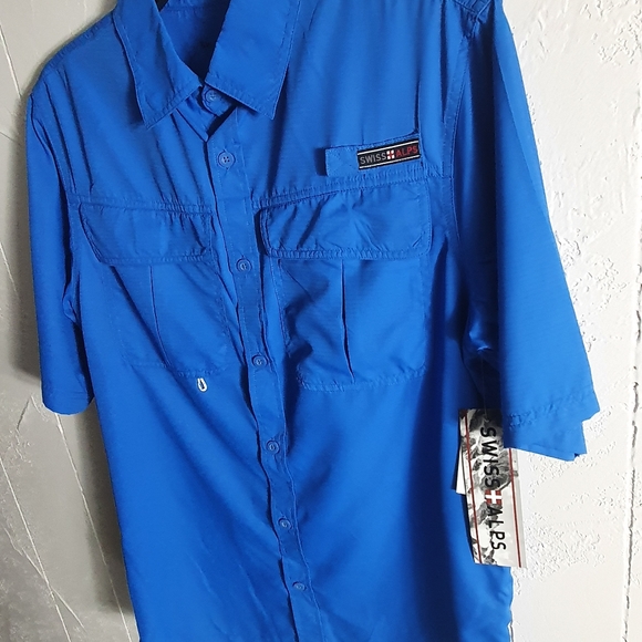 Brand New Mens Fishing Shirt Blue - Picture 4 of 7